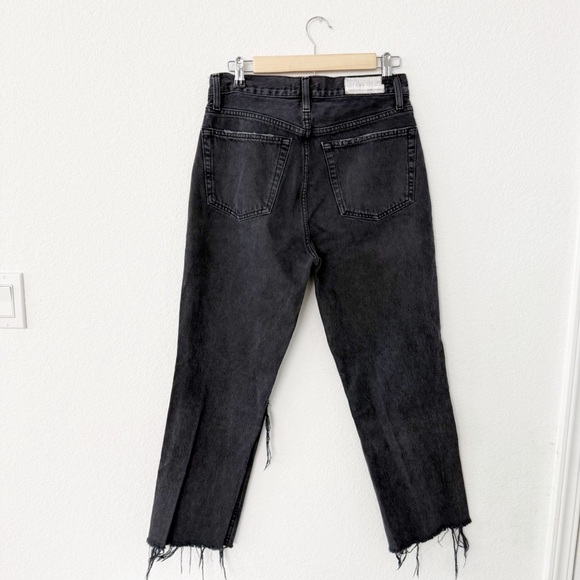 RE/DONE- Originals High Rise Loose in Washed Black w/ Rips- Size 28 - Picture 3 of 9